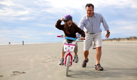 Child riding bike