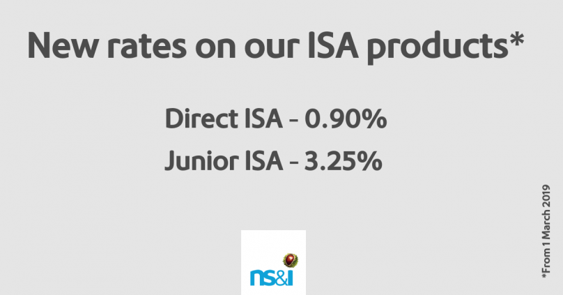 NS&I ISA rate changes - March 2019